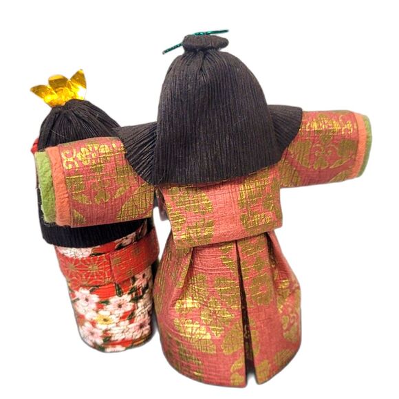 Japanese Miyasama Washi Paper Dolls Origami Traditional Vintage Asian Kimono Art - Picture 3 of 5